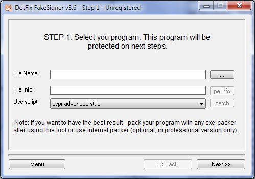 DotFix FakeSigner Screenshot